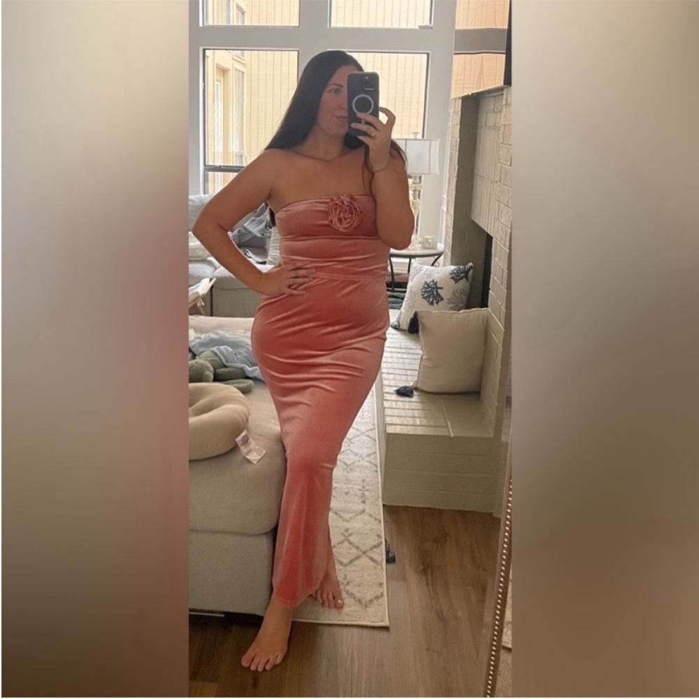 Reformation Adalynn Velvet Two Piece Set